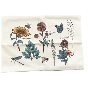 Floral Lumbar Accent Pillow Cover